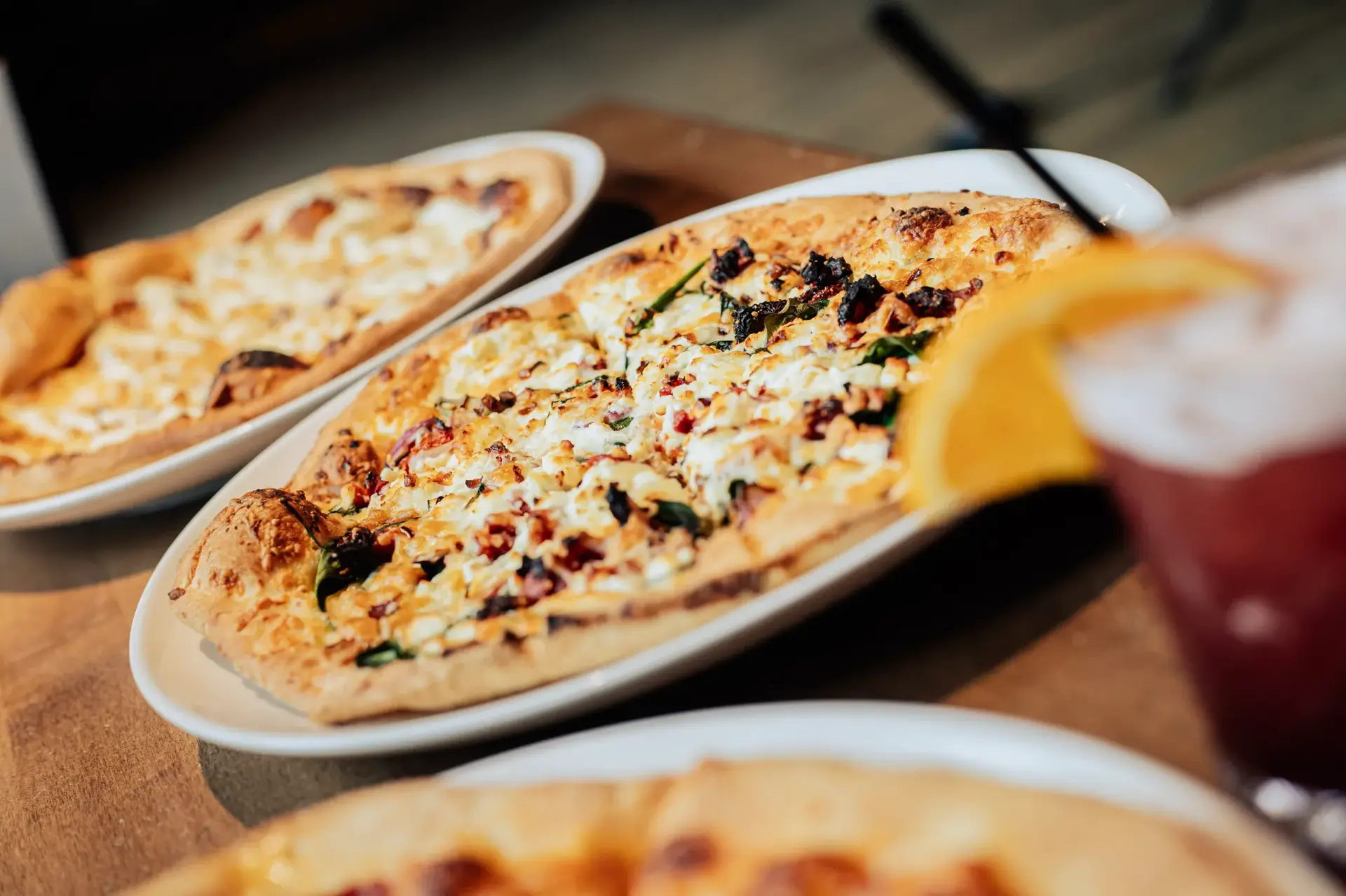 A pizza at Stoked Kitchen and Bar