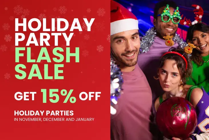 Get 15% off your holiday party for our Pre-Black Friday sale!