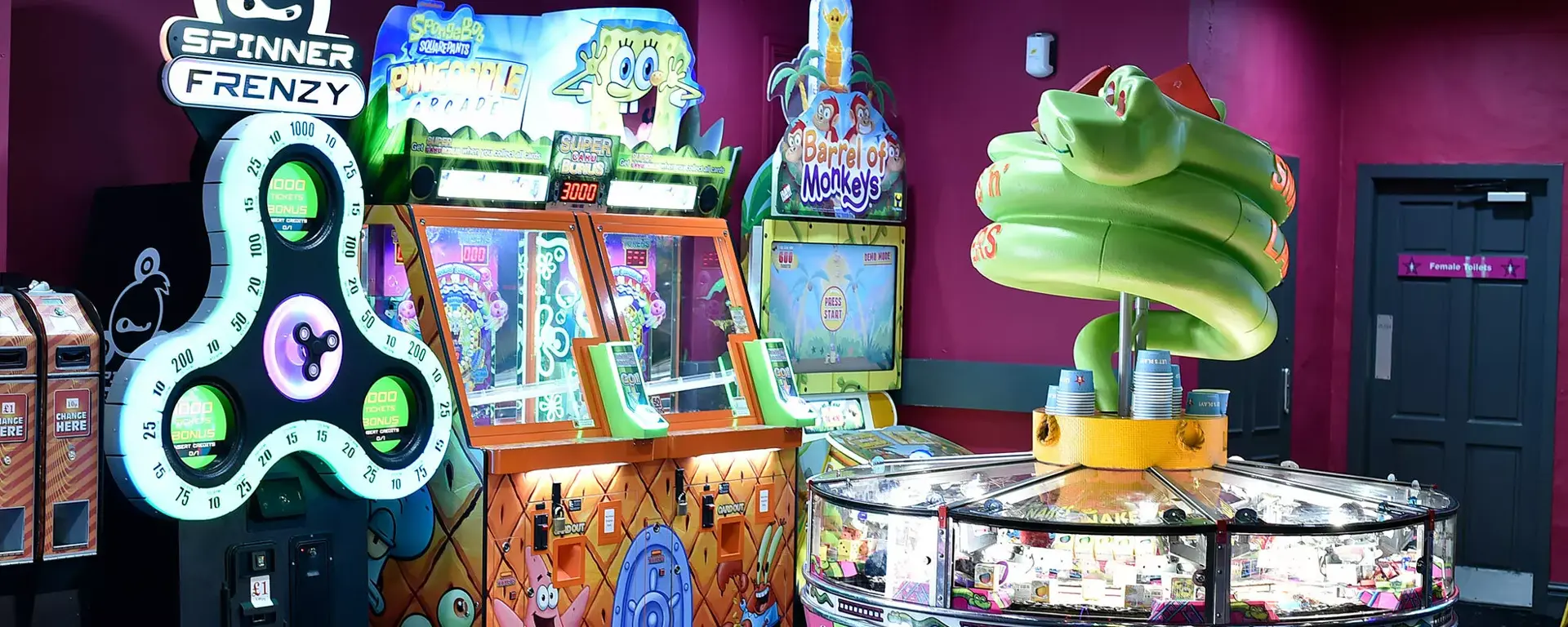 Arcade games at Hollywood Bowl Peterborough