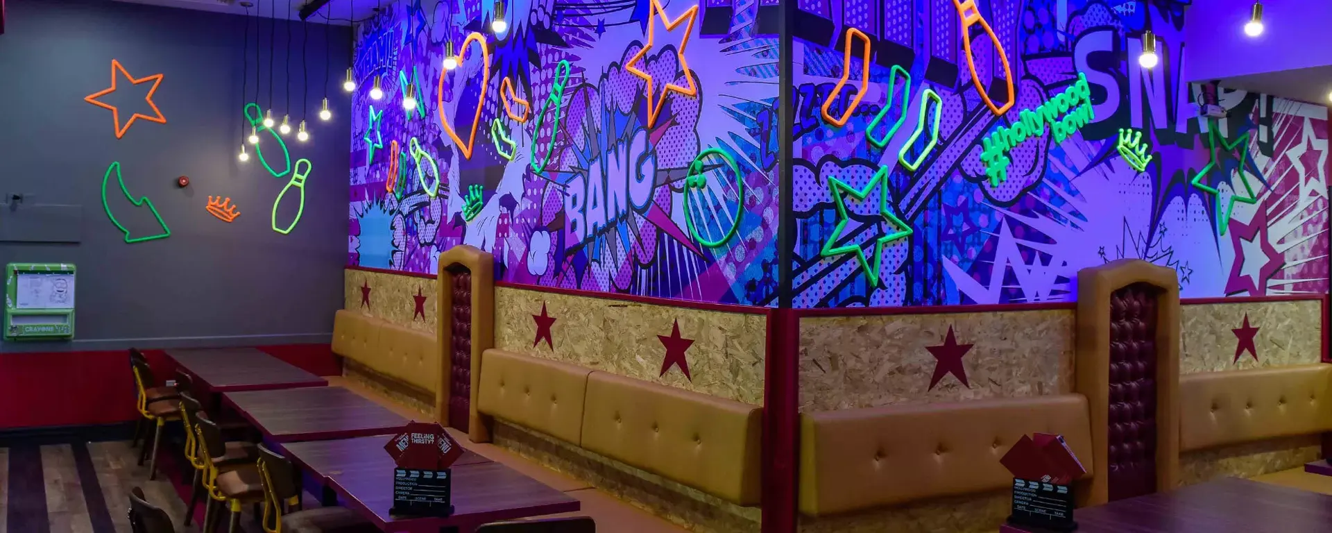 Party area at Hollywood Bowl Bradford
