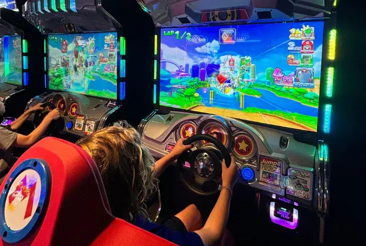 Kids in Splitsville's lively arcade