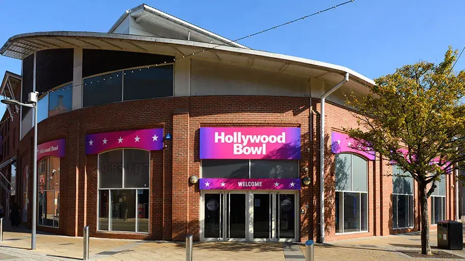 The exterior of Hollywood Bowl Norwich