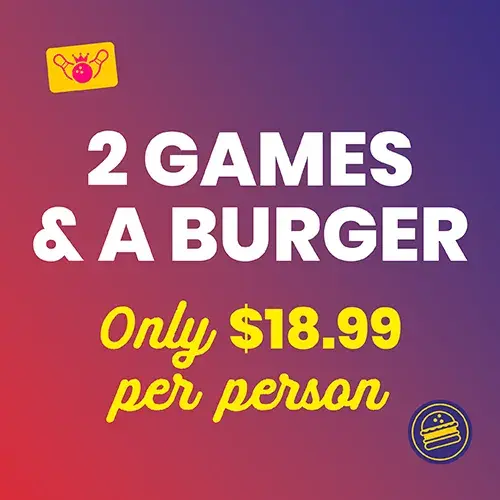 2 games and a drink offers at Spilitsville Bowl