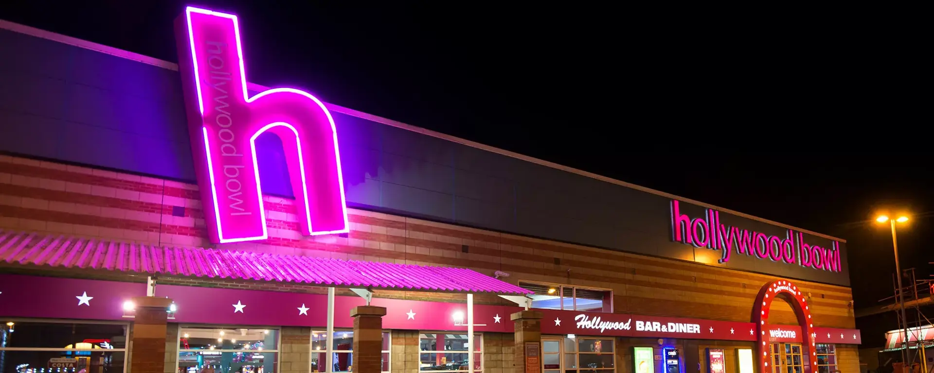 Outside of Hollywood Bowl Leeds