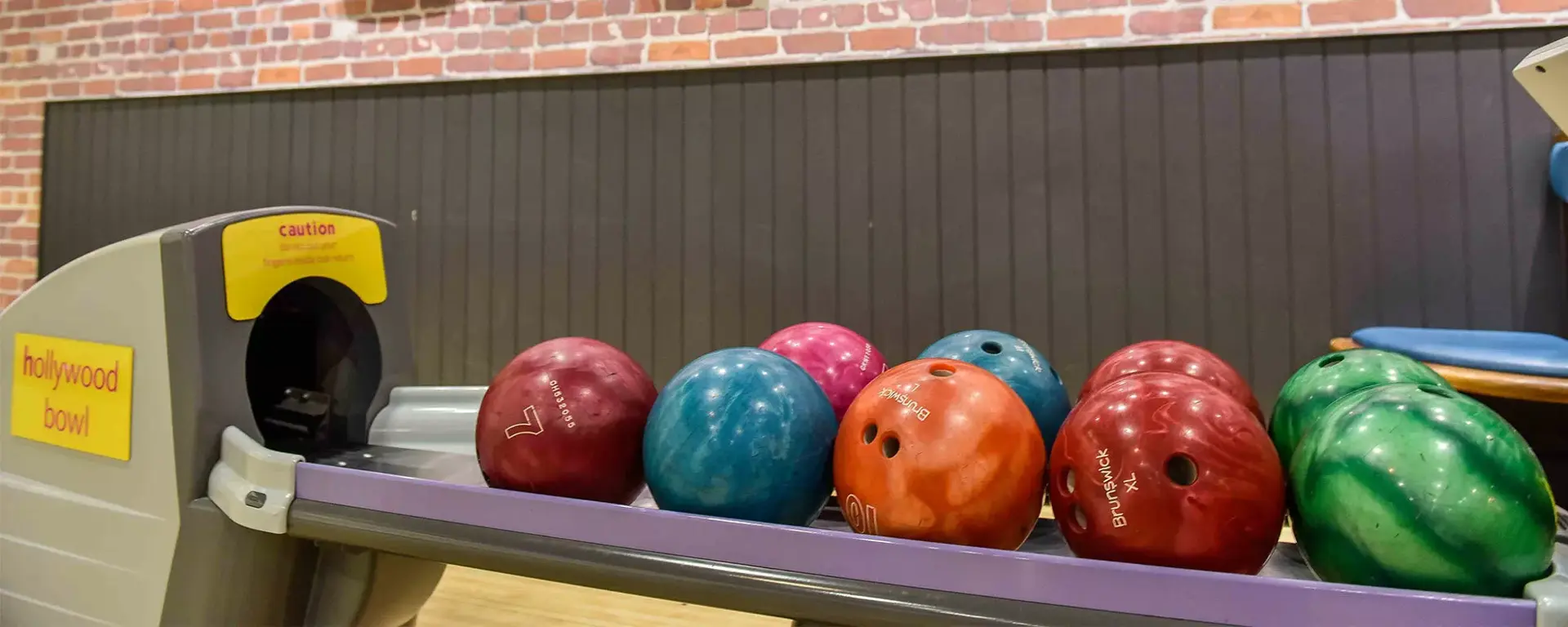 Bowling balls at Hollywood bowl Bradford