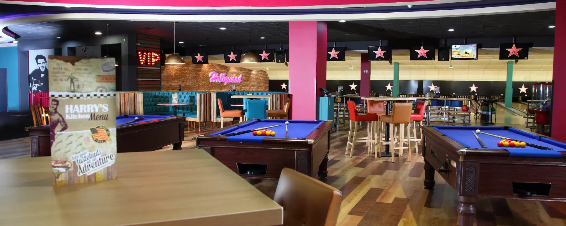 Pool tables at Hollywood Bowl Eastleigh