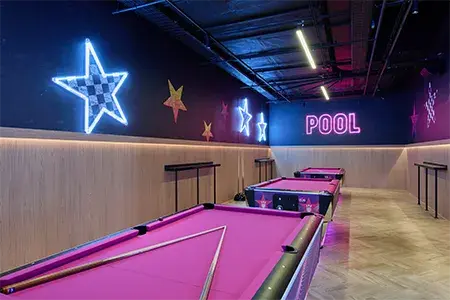 Pool tables at Hollywood Bowl XL Cardiff St David's