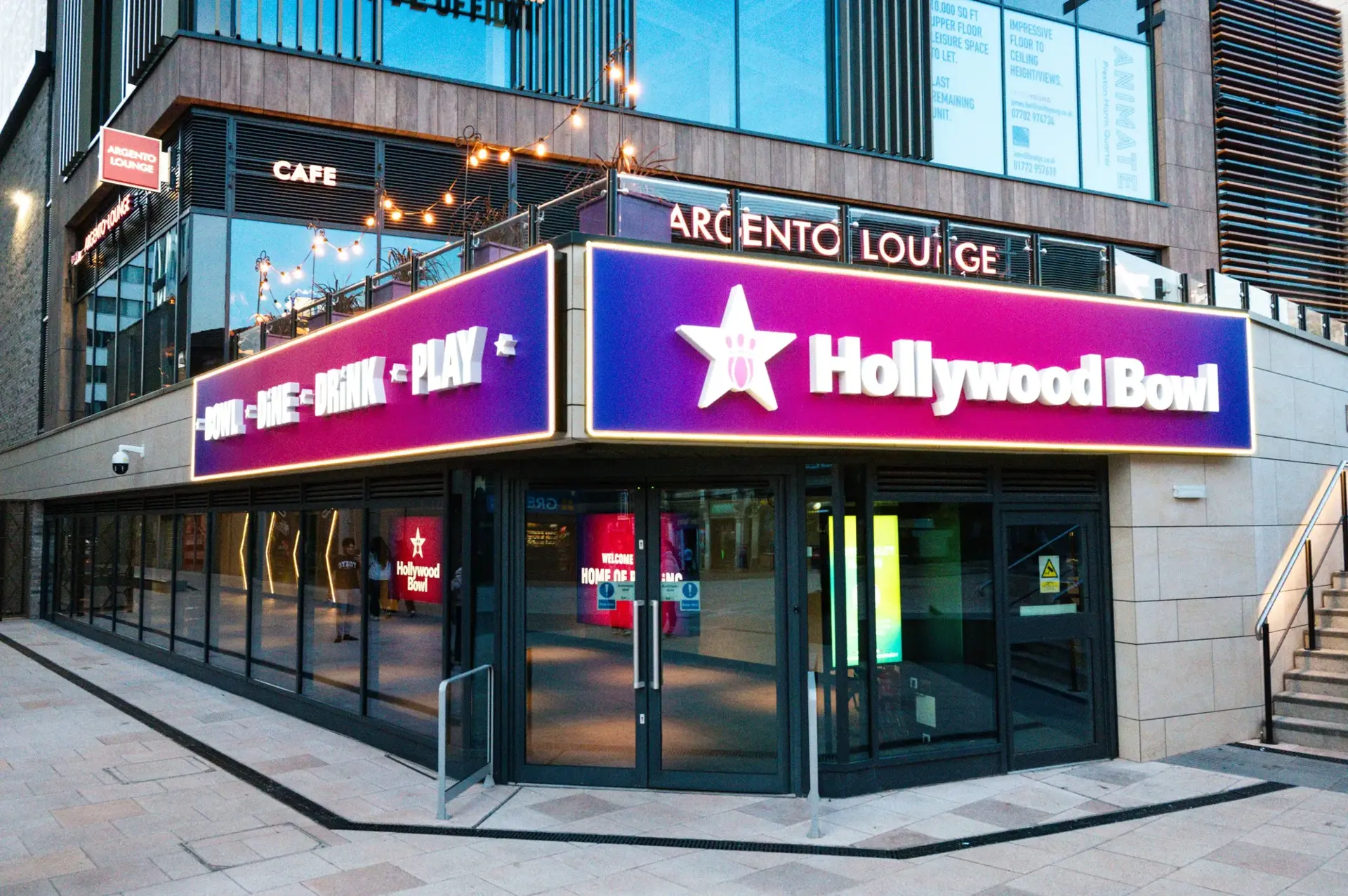 Exterior of Hollywood Bowl Preston