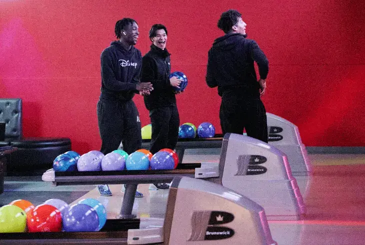 Night out with friends at Splitsville Bowl