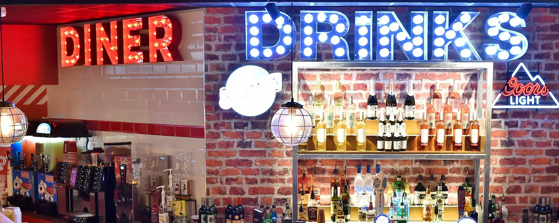 Drinks and diner at Hollywood Bowl Peterborough