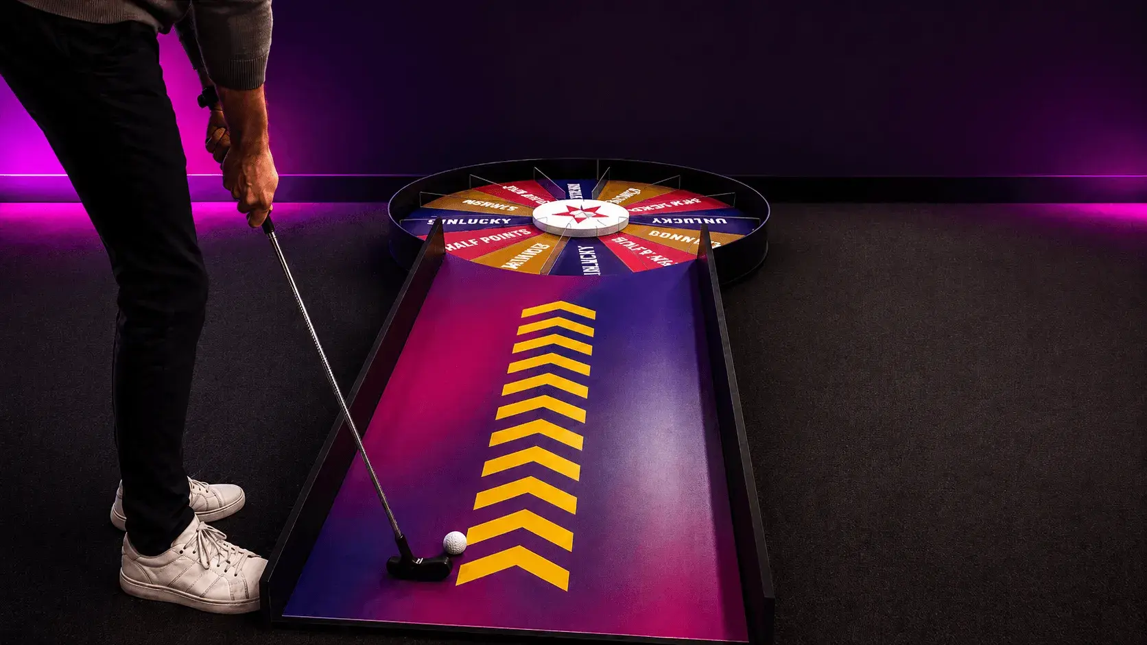Play Putt it Lucky every Friday at Putt and Play centres