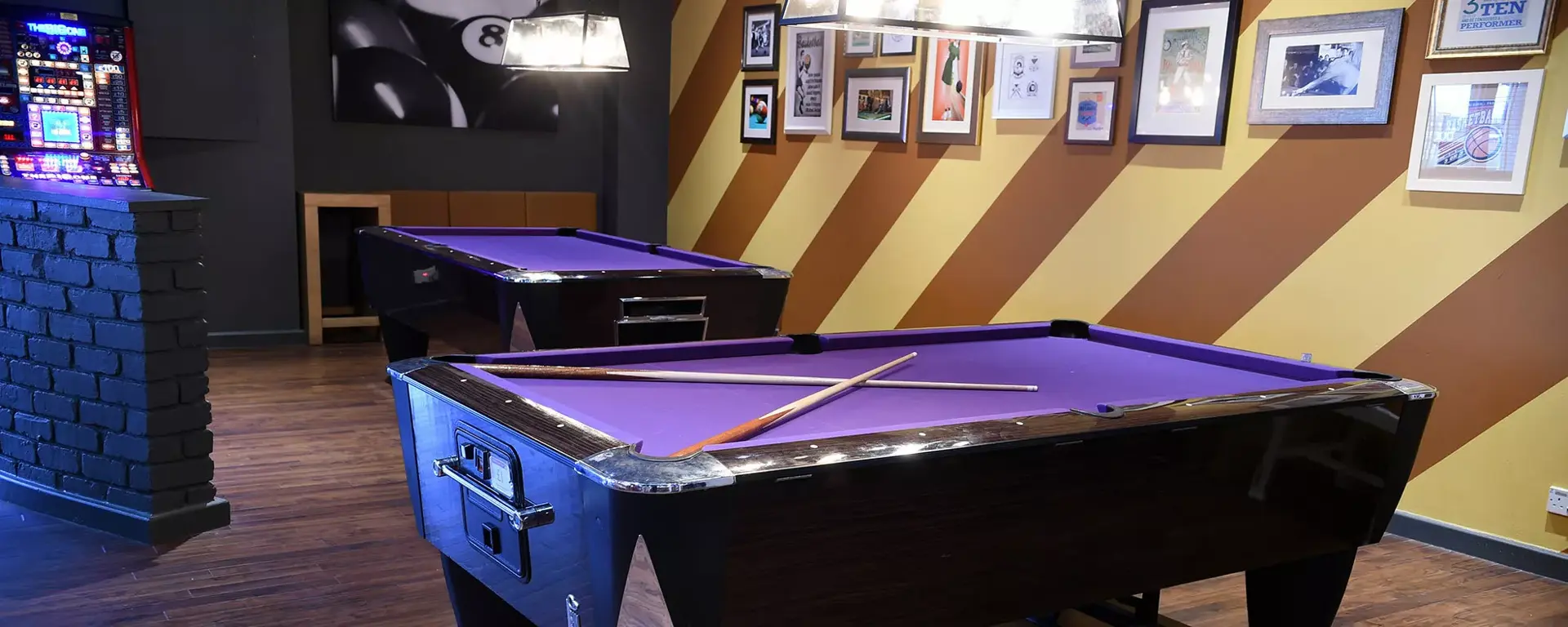 Pool tables at Hollywood Bowl Stockton