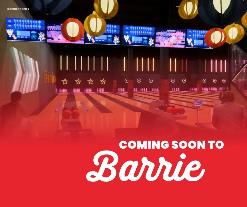 Splitsville Bowl Barrie - Coming in Spring 2026