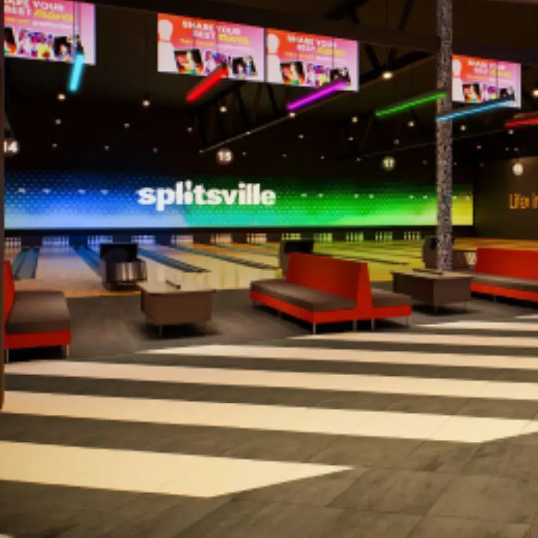Rendering of Splitsville Bowl Burlington Lanes