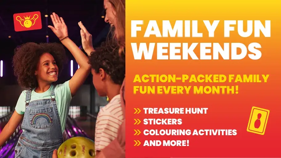 Visit Splitsville Bowl centre during the Family Fun Weekend for exclusive fun activities