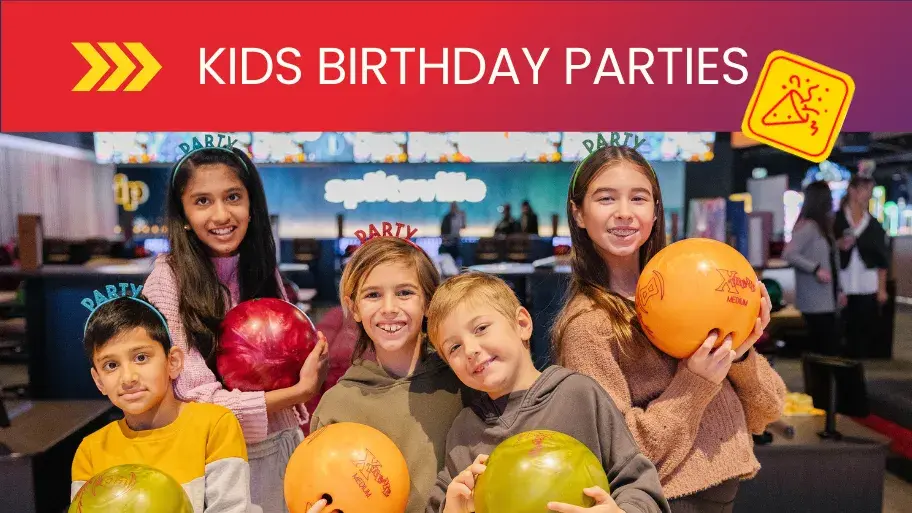 Kids' bowling birthday parties at Splitsville Bowl