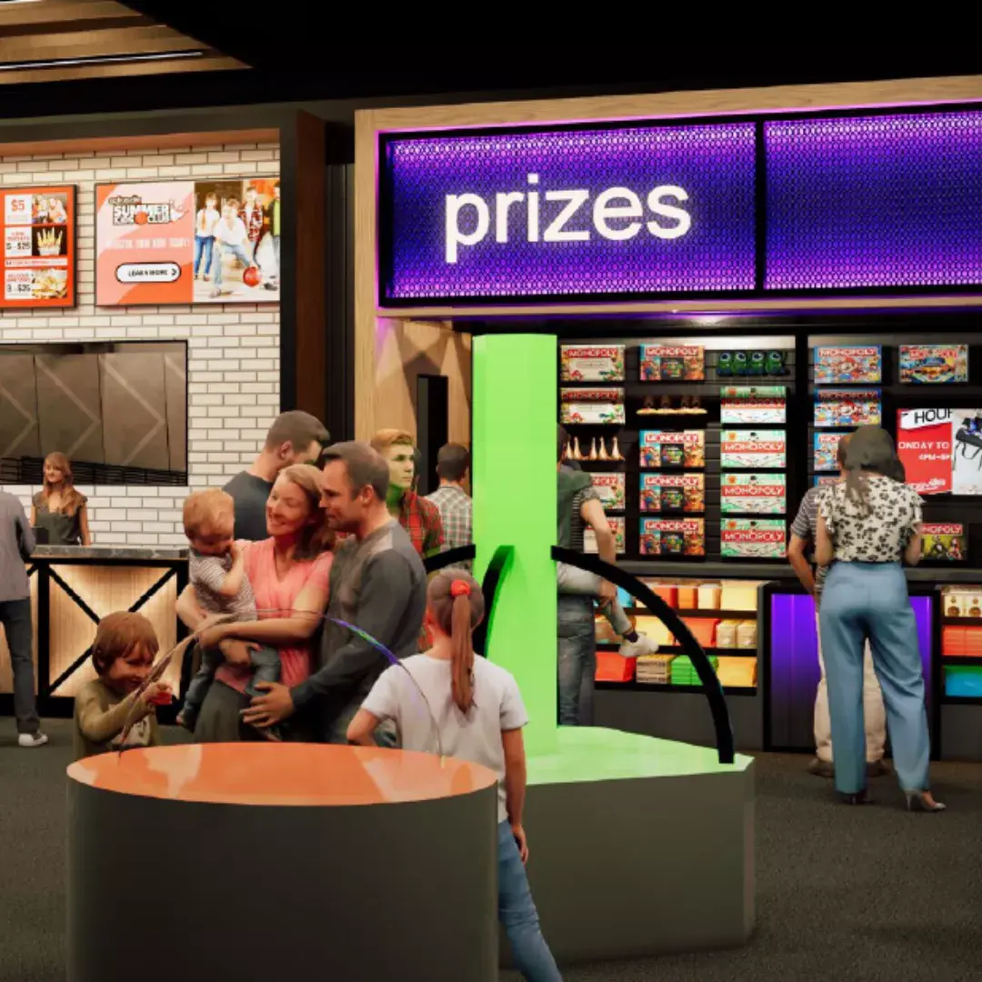 New Splitsville Waterloo Arcade Prize Centre Rendering