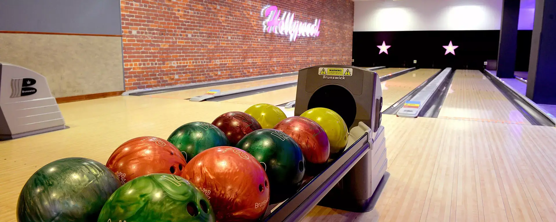 Bowling balls at Hollywood Bowl Cwmbran