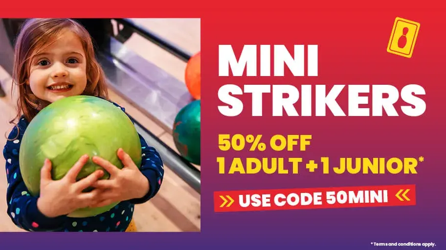 Get 50% off in our Mini Strikers promo