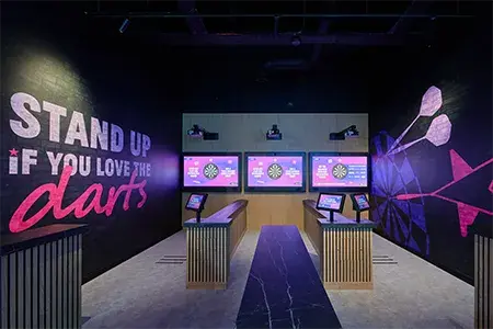 Interactive darts at Hollywood Bowl XL Cardiff St David's