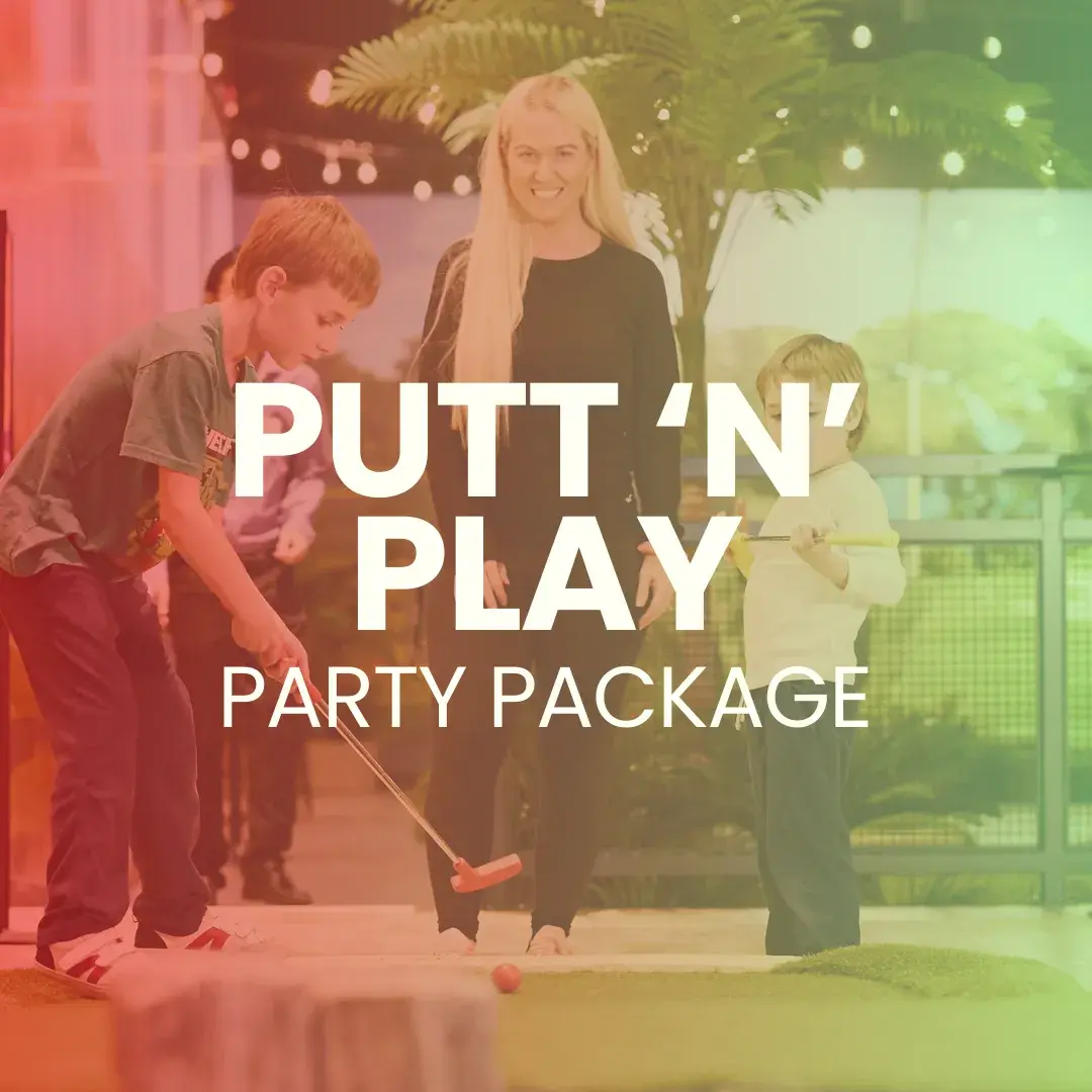 Mini golf and arcade birthday party package at Splitsville