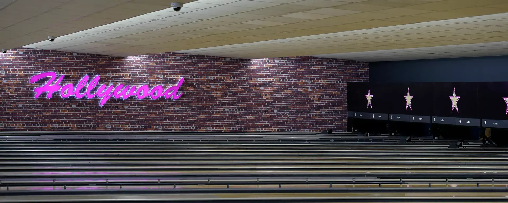 Bowling lanes at Hollywood Bowl Basingstoke