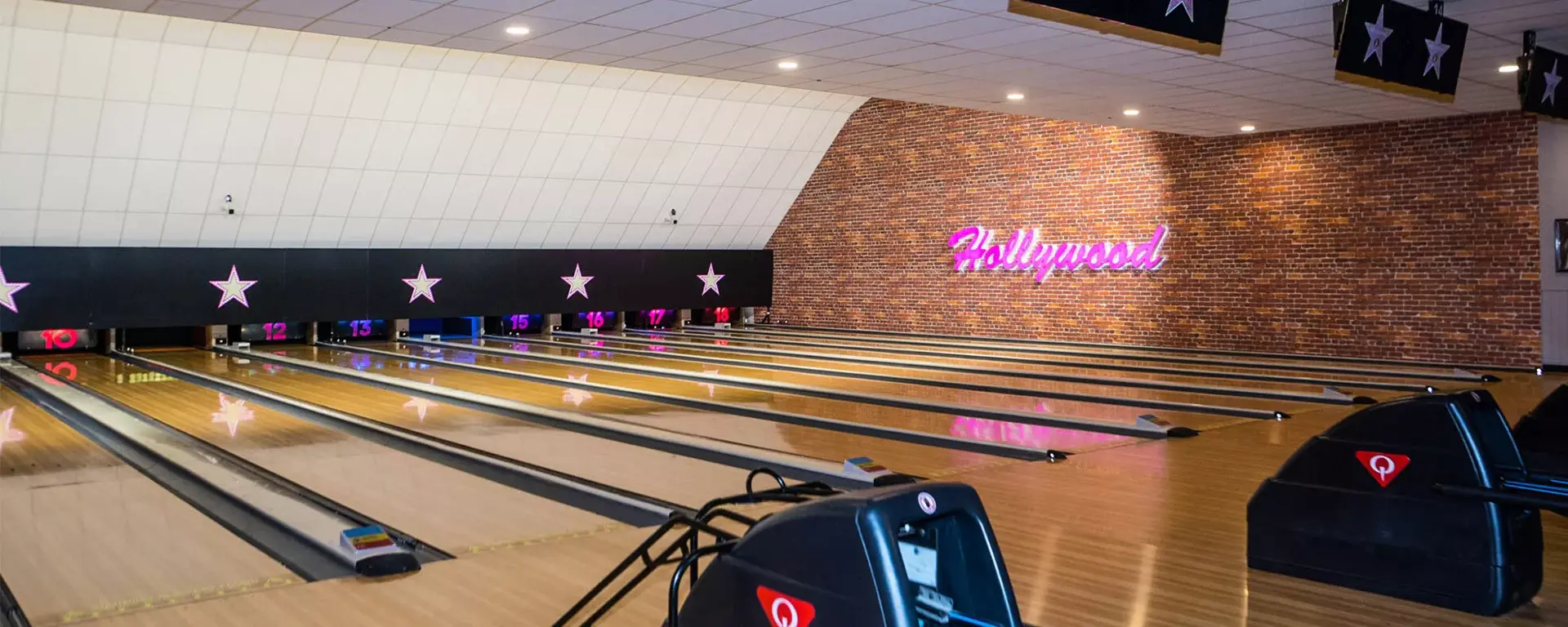 Bowling alley and lanes at Hollywood Bowl Yeovil
