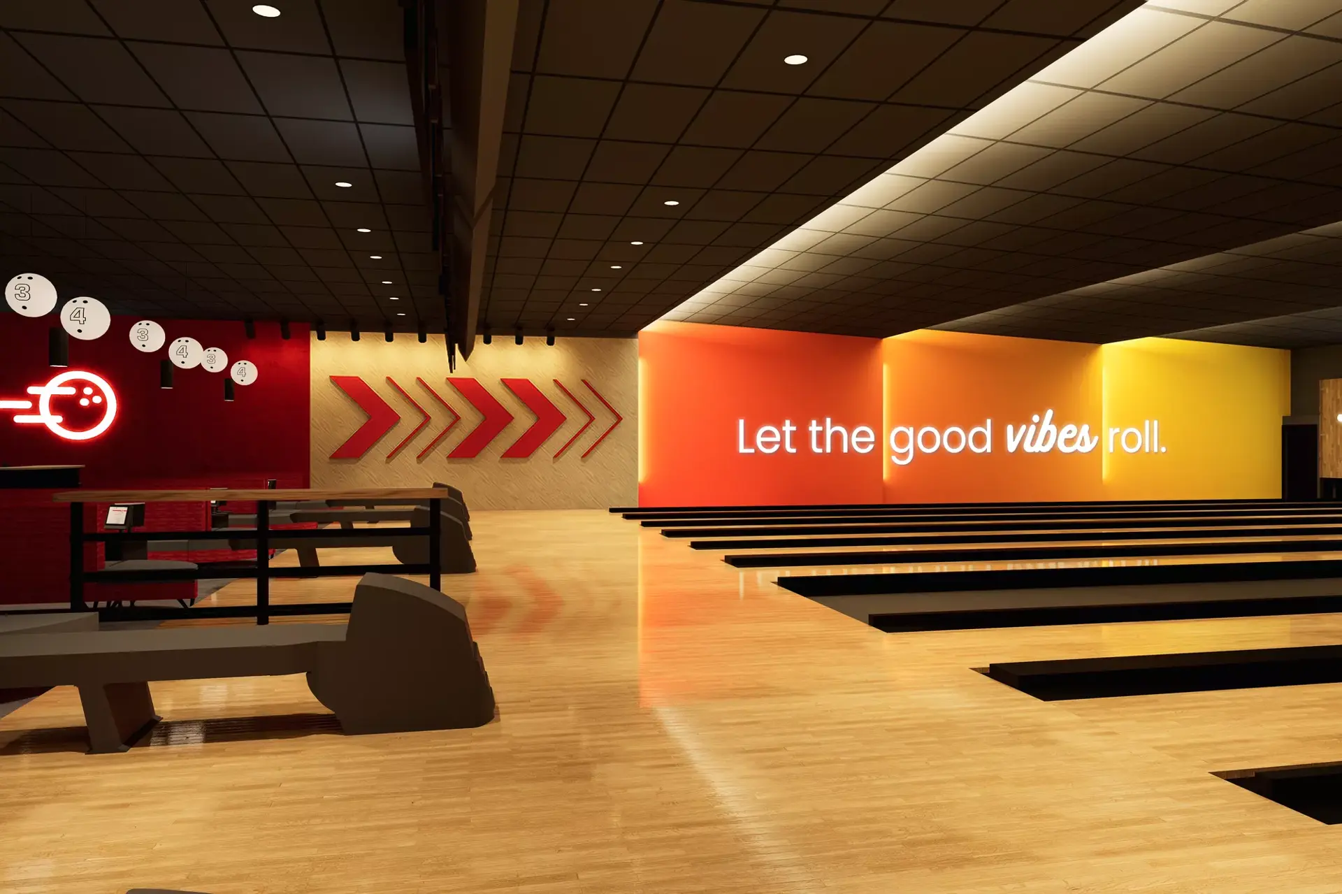 New Splitsville Meridian - interior wall