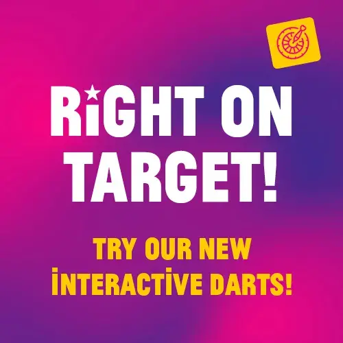 Play interactive darts at Hollywood Bowl