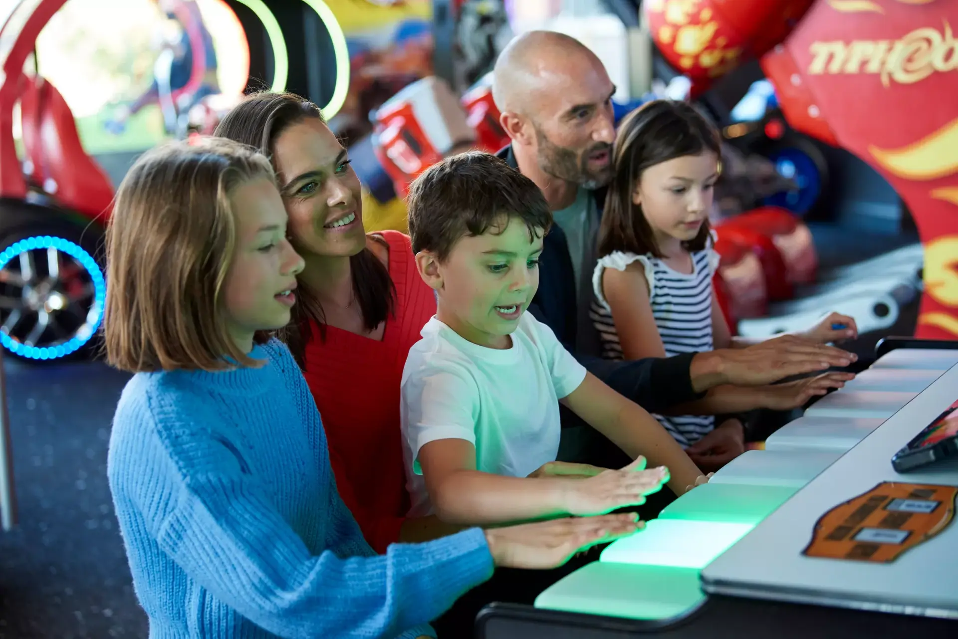 Family fun at Splitsville arcade game room