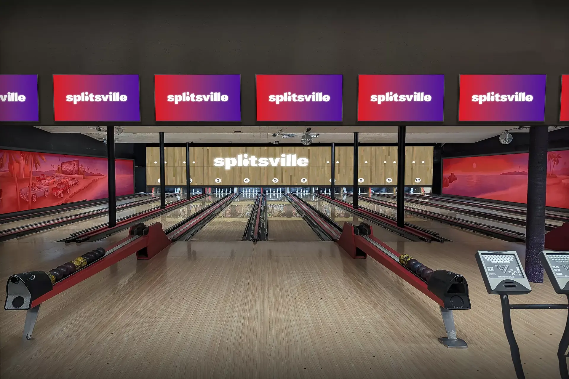 New Splitsville Glamorgan 5 Pin lane view