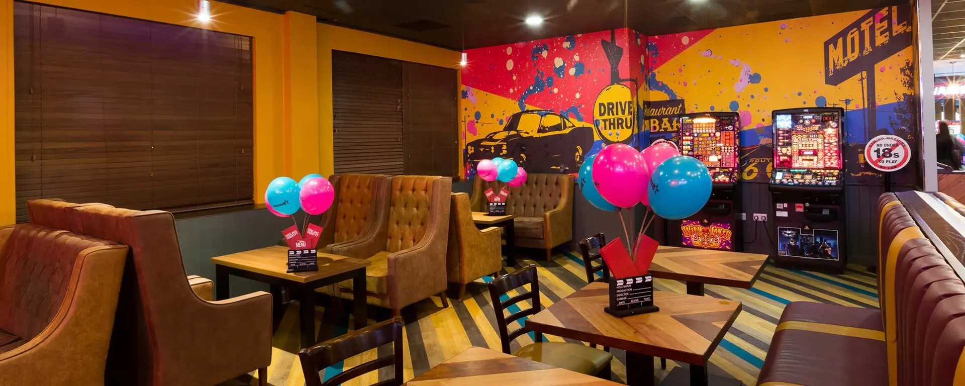 Party area at Hollywood Bowl London Tolworth