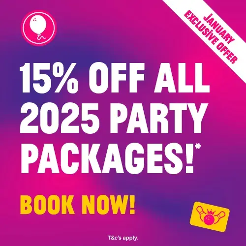 15% off all party packages