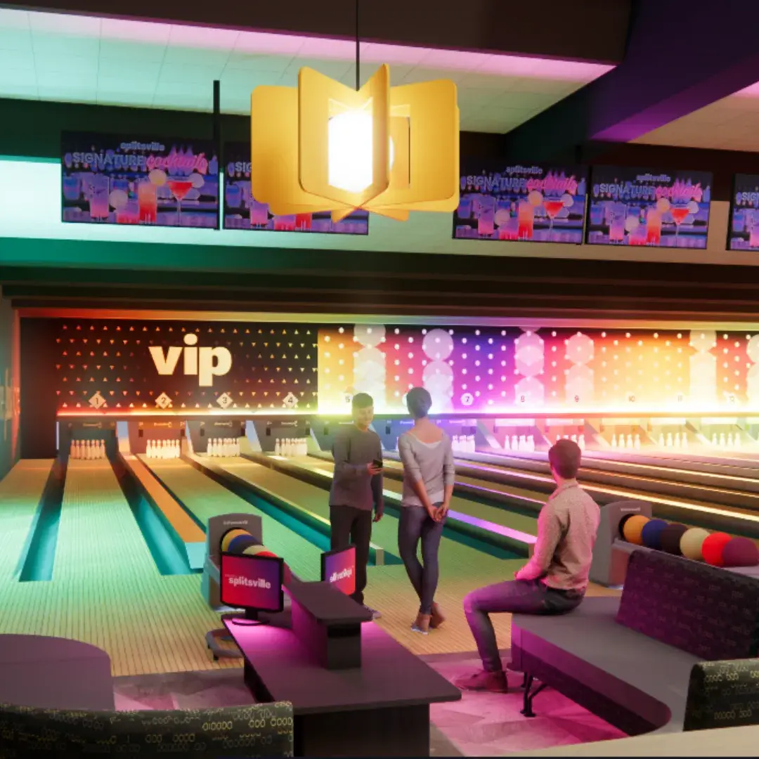 A rendering of the new VIP lanes coming to Splitsvillle Woodbridge