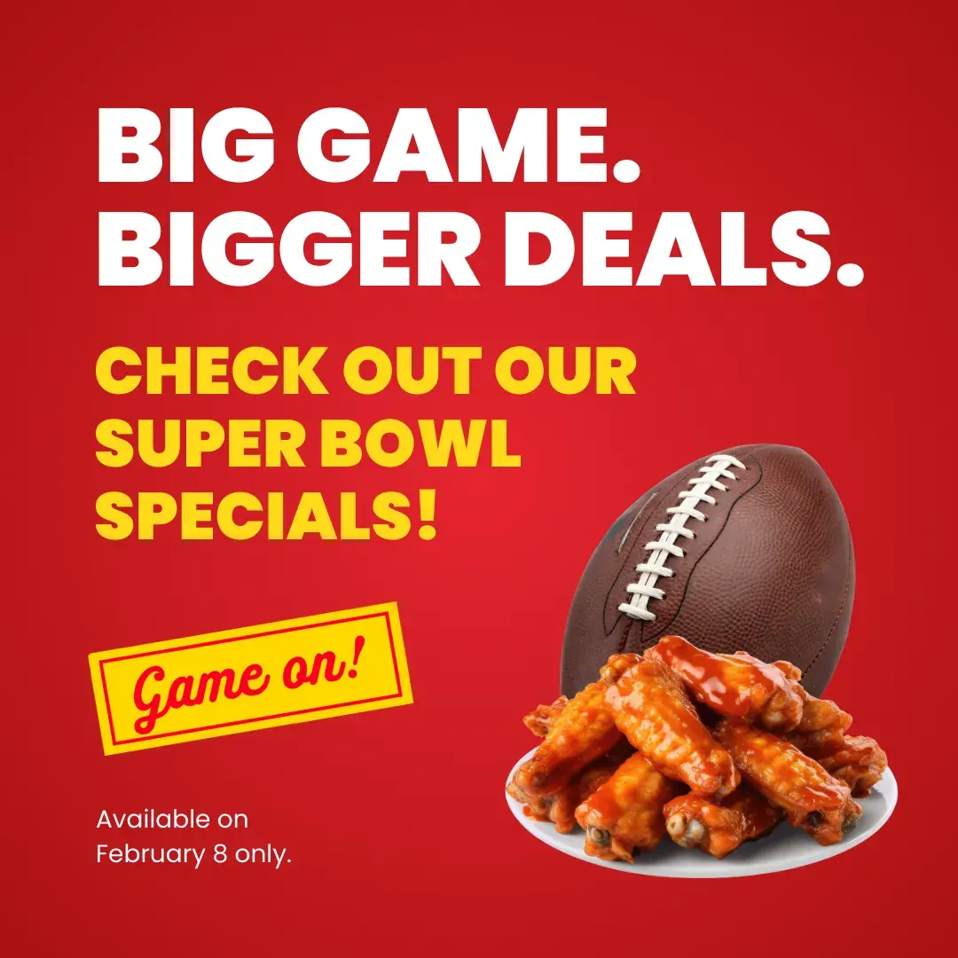 Feb 8th only, enjoy $1 wings at Splitsville Bowl Glamorgan