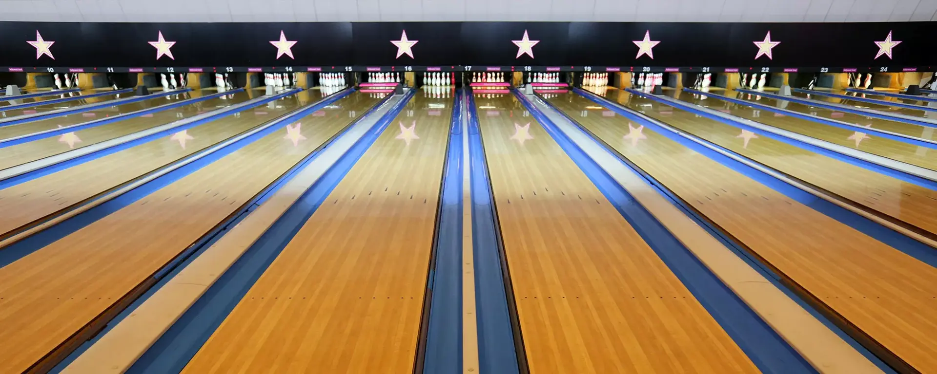 Bowling alley lanes at Hollywood Bowl Bristol Longwell Green