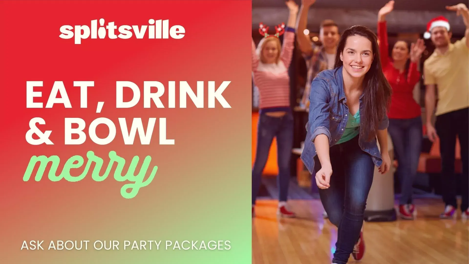 Eat drink and bowl merry with holiday parties at Splitsville