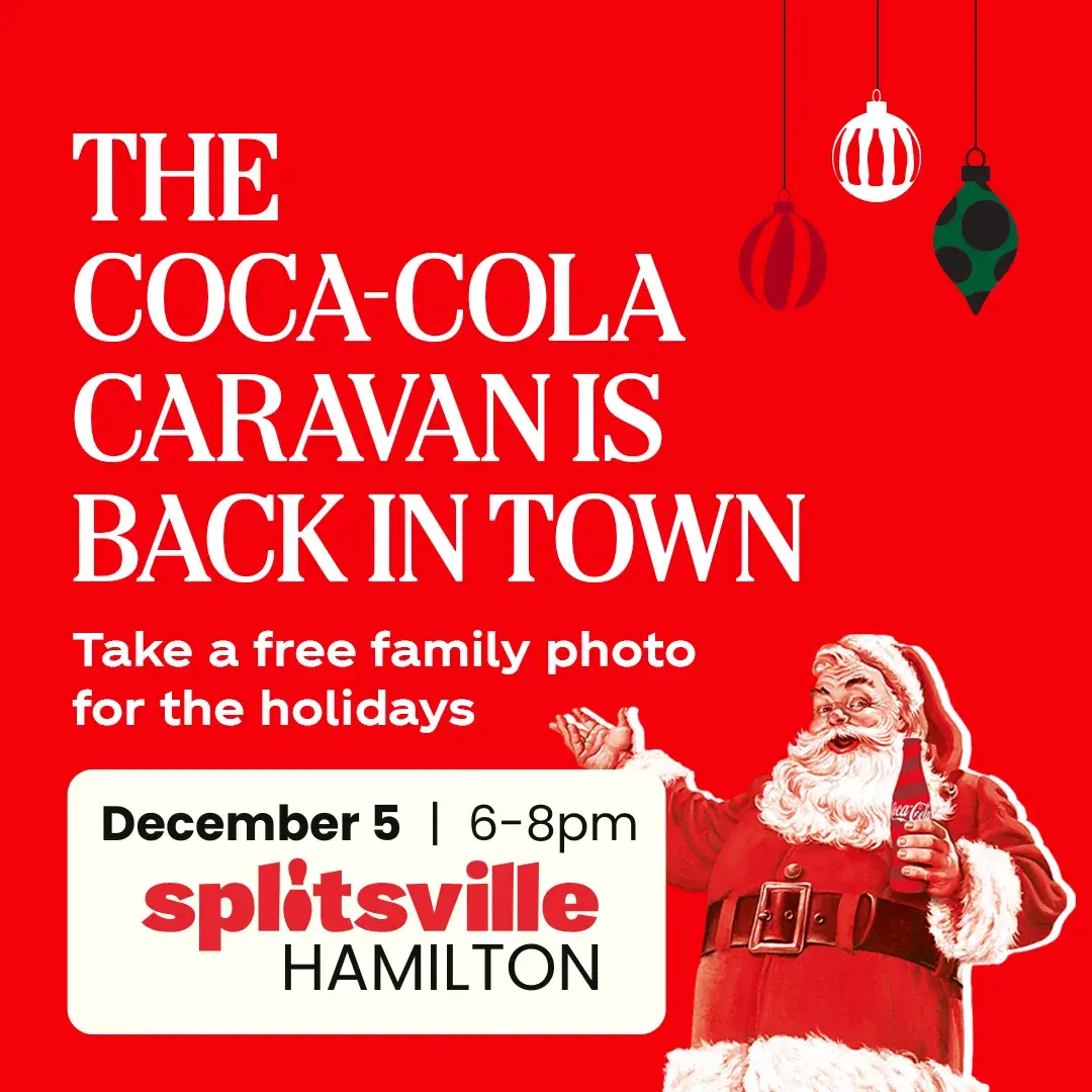 December 5, 6PM - 8PM Come to Splitsville Hamilton to experience the Coca-Cola Christmas Caravan!