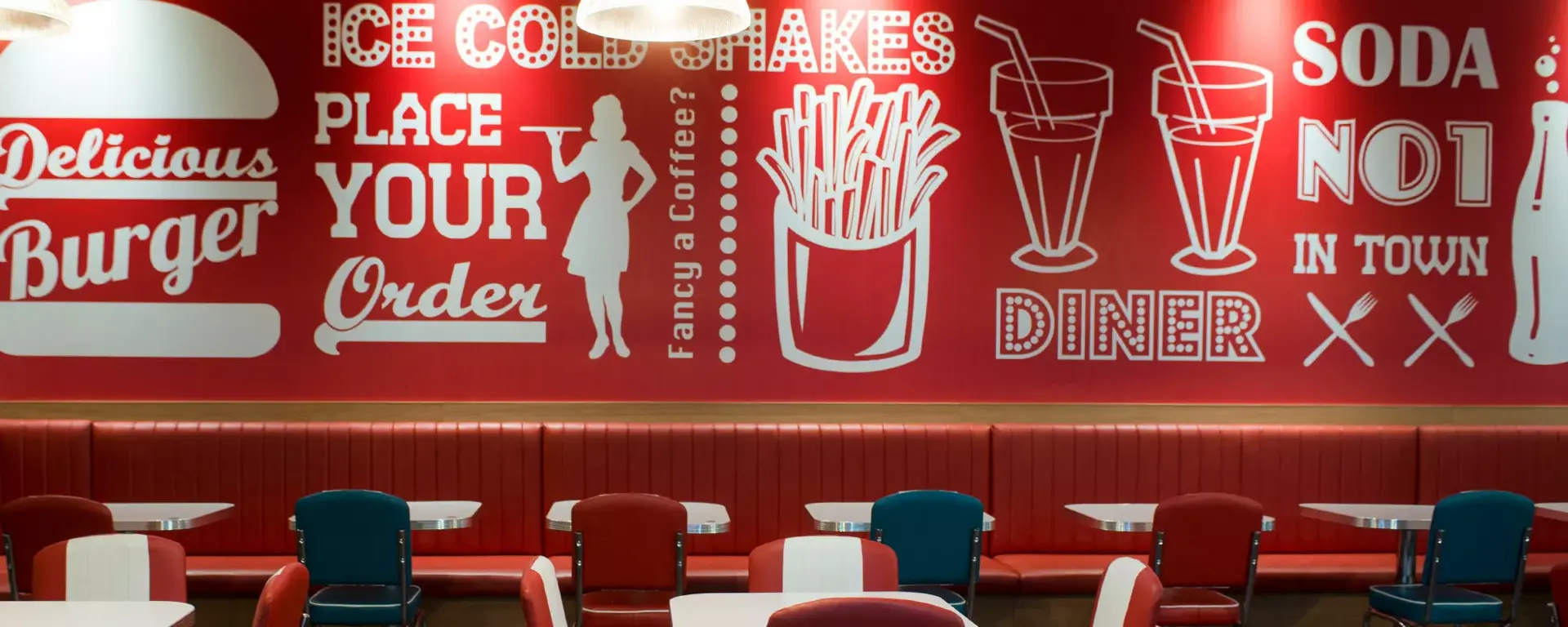 Diner and party area at Hollywood Bowl Leeds