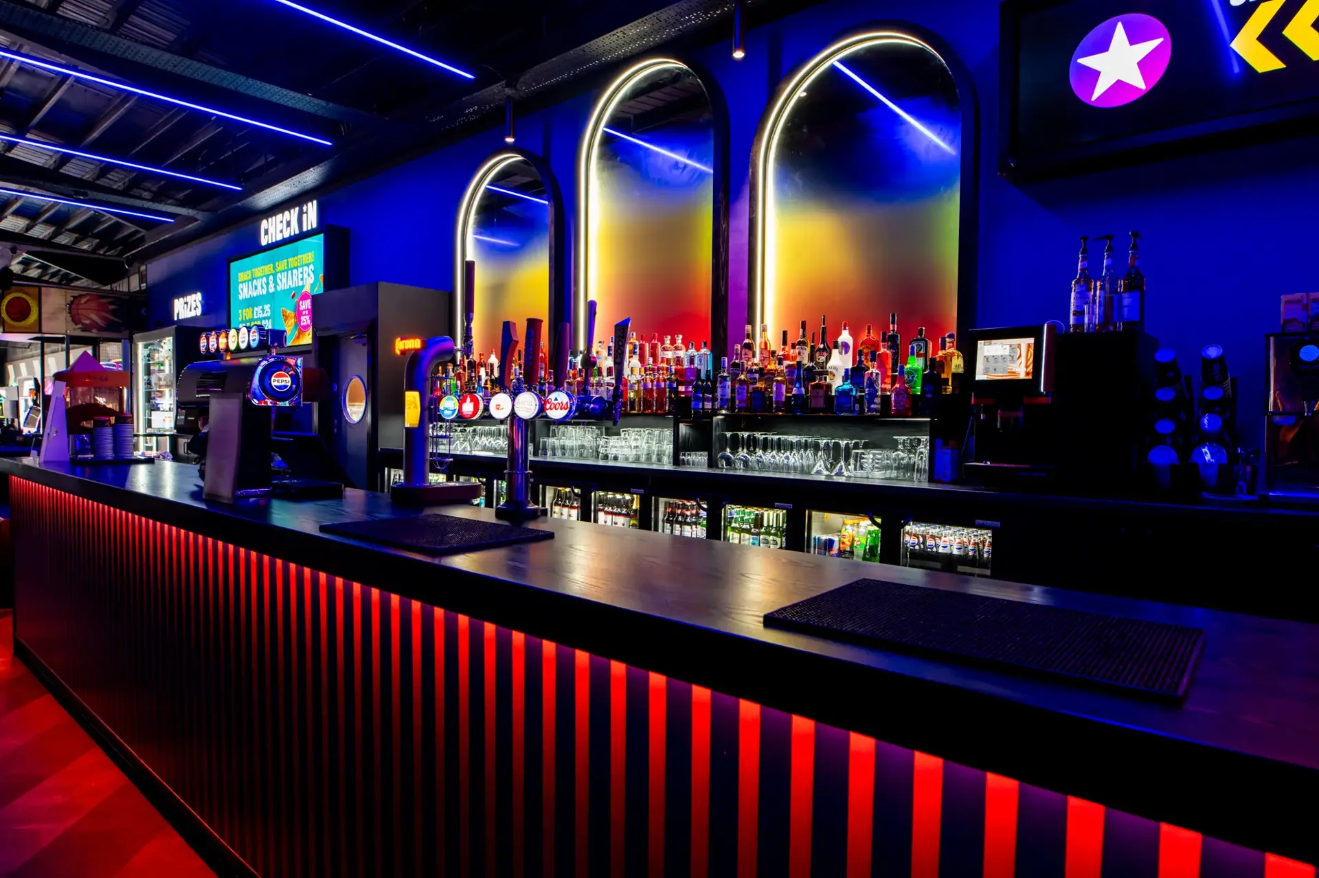 Bar at Hollywood Bowl Swindon