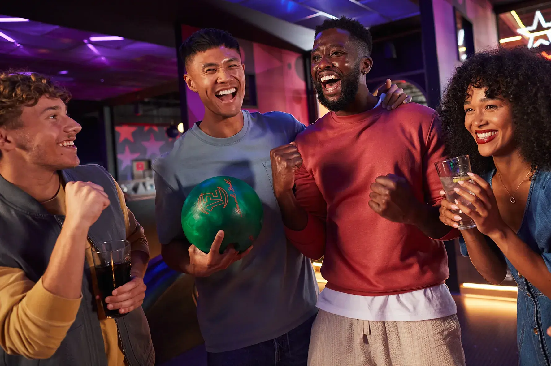 A group of friends laughing and enjoying their time together at Hollywood Bowl