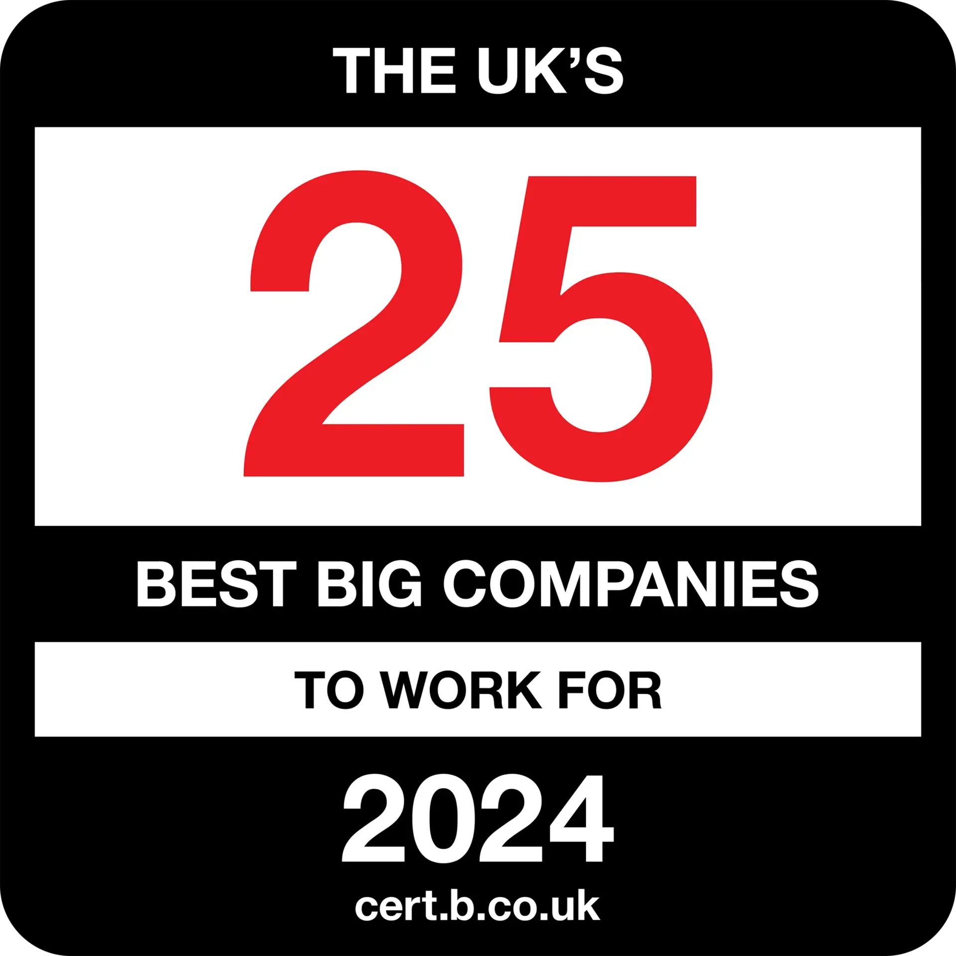 Best Big Company to Work For in the UK